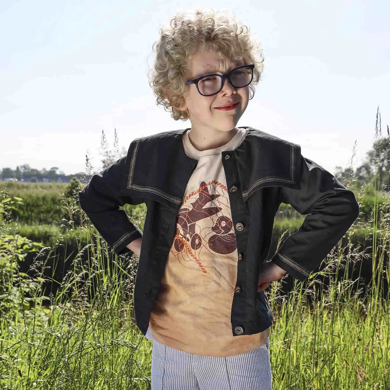Ambachtelijk T-shirt natuurlijk geverfd met Biologische Gele Uien