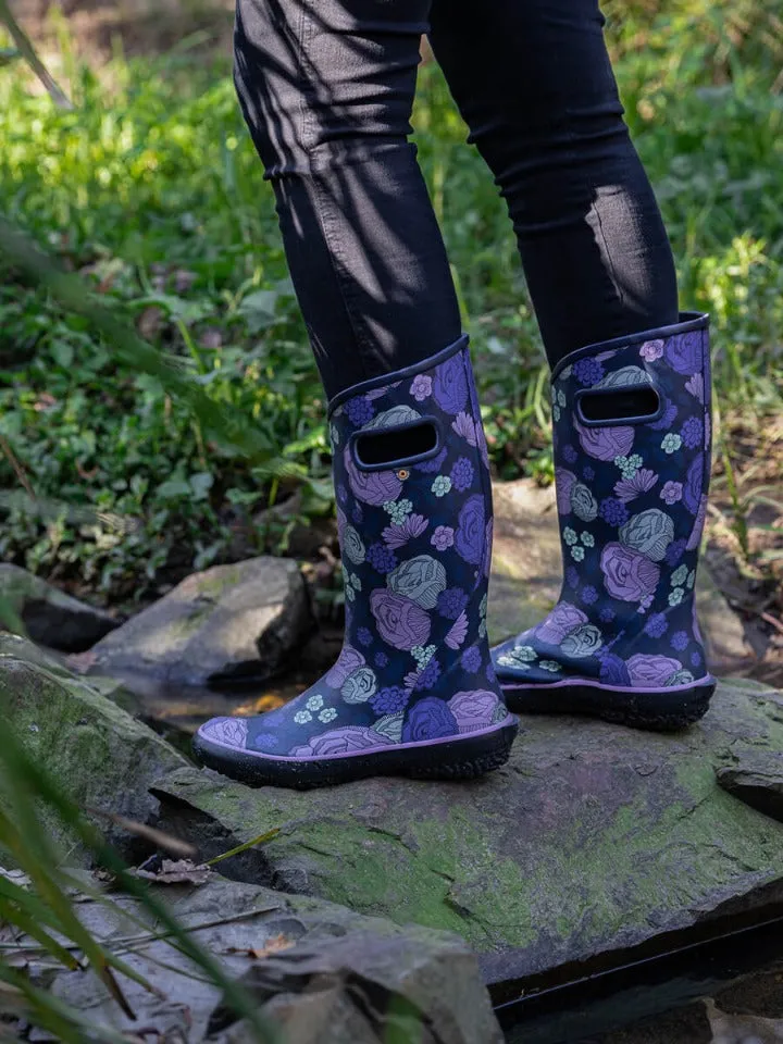 Bogs Women's Rainboot Le Jardin Purple Multi