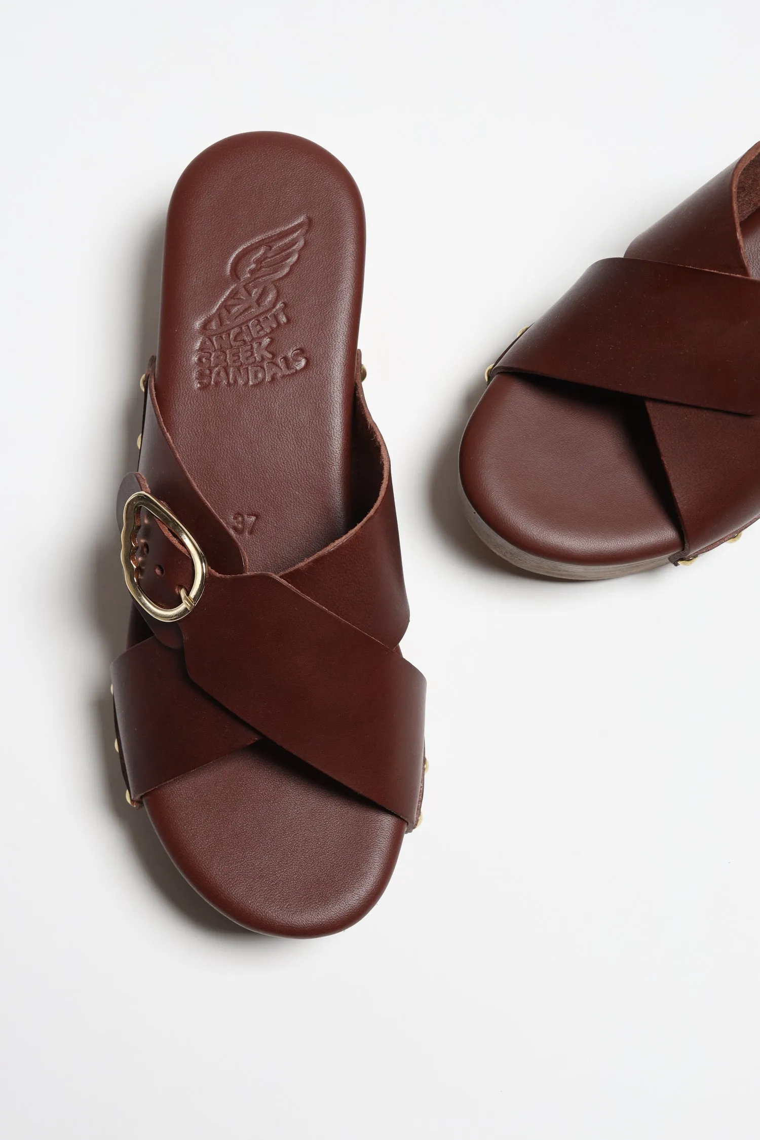Clogs Marilisa in Chestnut