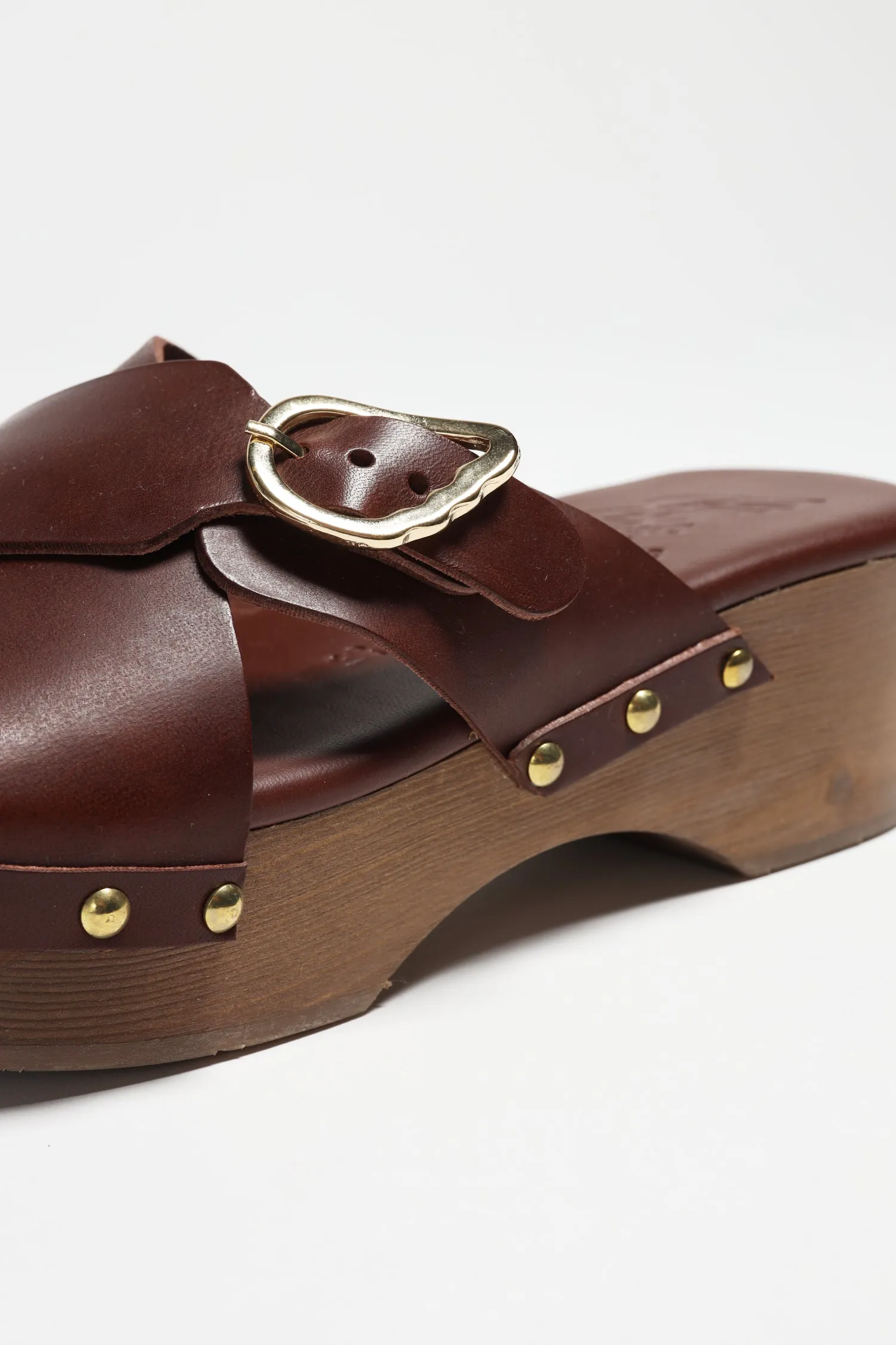 Clogs Marilisa in Chestnut