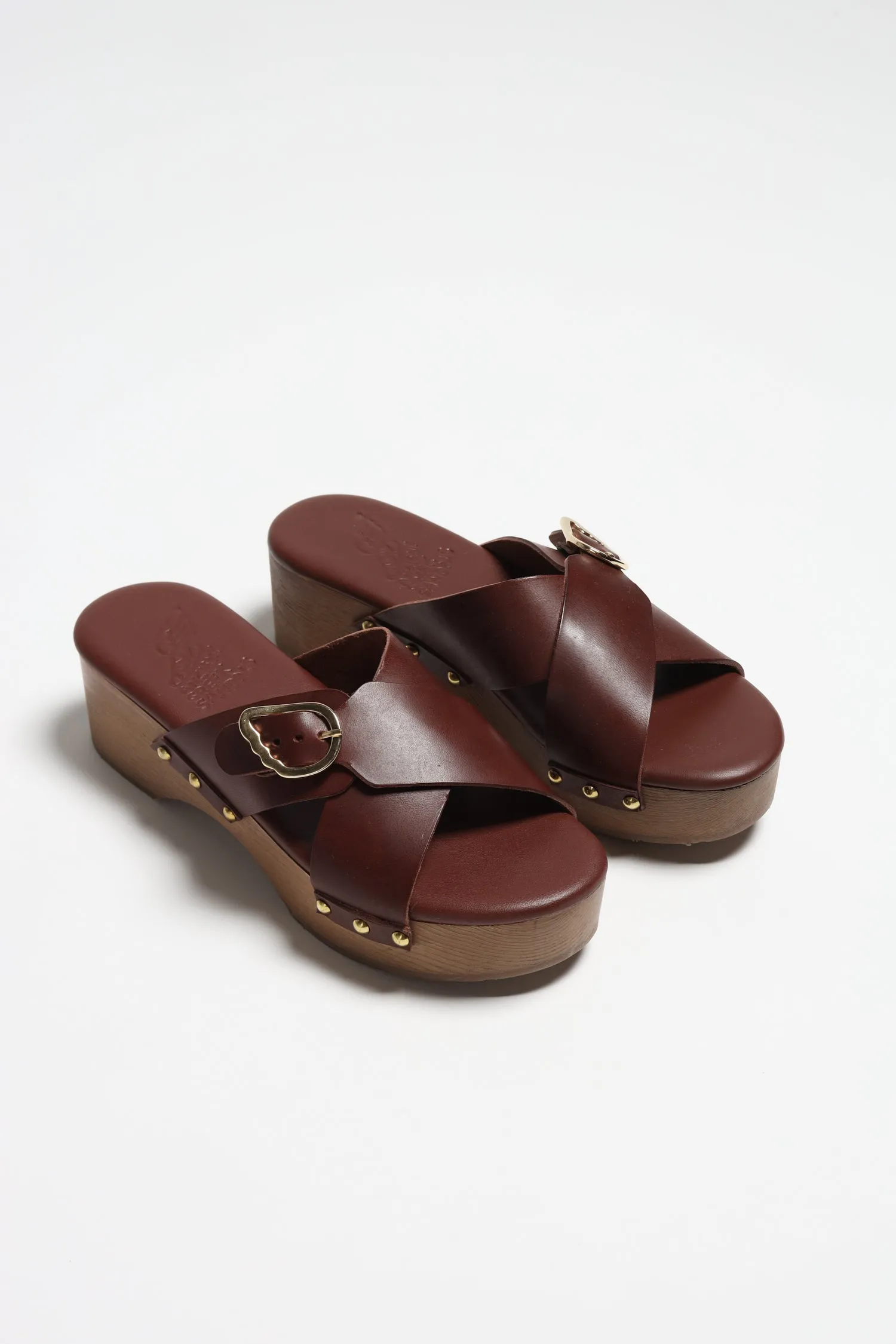 Clogs Marilisa in Chestnut