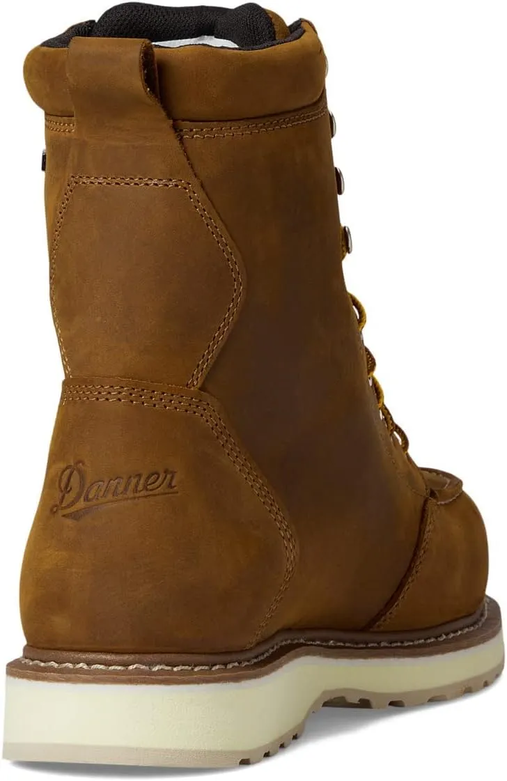 Danner Cedar River 8 Waterproof Aluminum Toe Work Boots for Men - Premium Leather with Breathable Danner Dry & Slip-Resistant Outsole, EH Rated