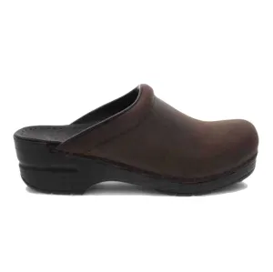 Dansko Sonja Antique Clogs - Brown/Black