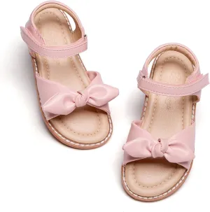 Flaryzone Toddler Little Girls Glitter Flower Open-Toe Flat Dress Sandals Summer Shoes