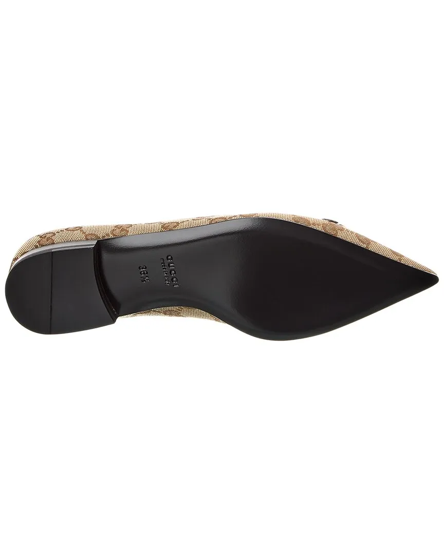 Gucci GG Canvas Ballet Flat