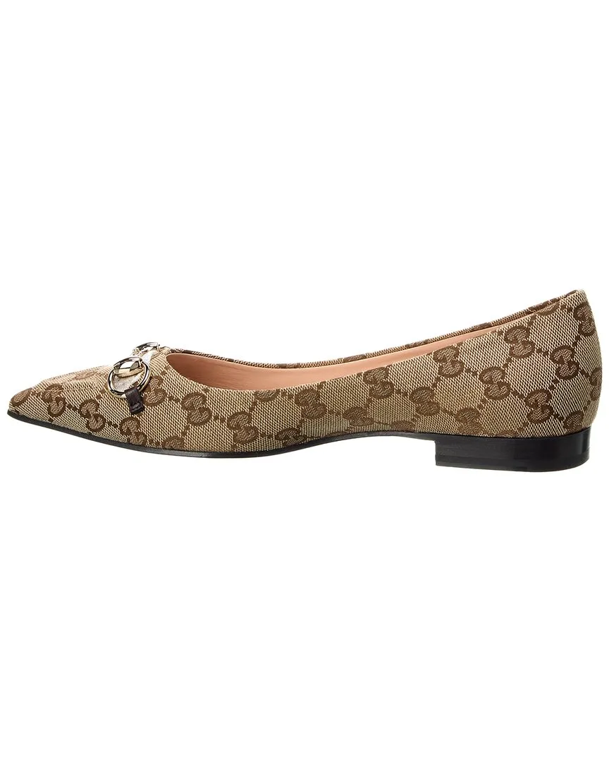 Gucci GG Canvas Ballet Flat