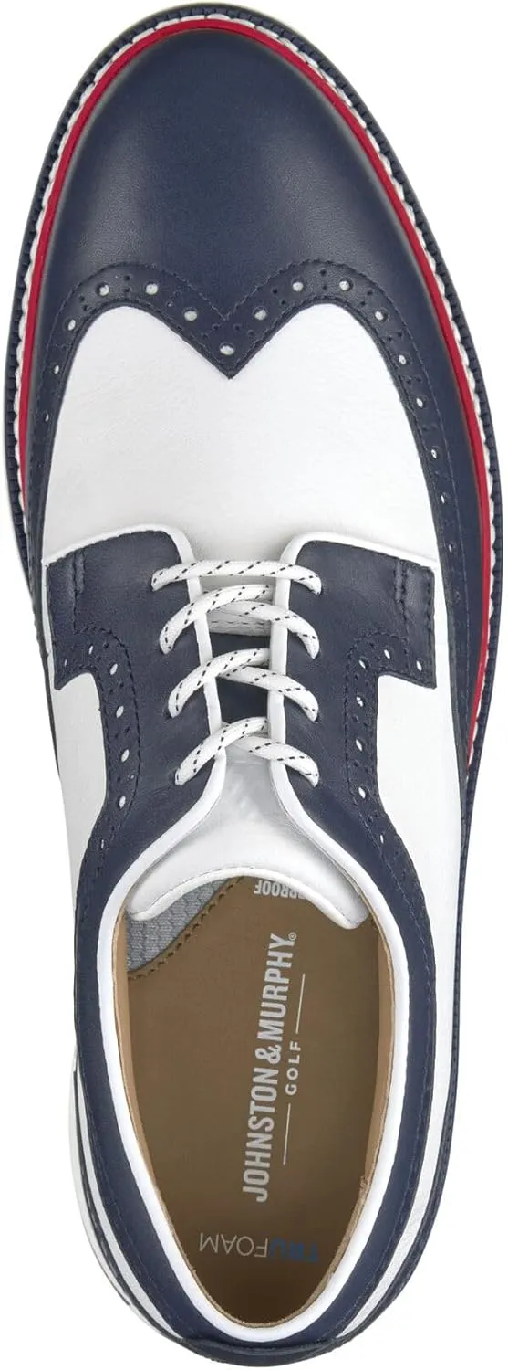 Johnston & Murphy Upton GL3 Luxe Hybrid Wingtip Mens Shoe  Casual Dress Shoes for Men, Seam-Sealed Waterproof Leather Shoes