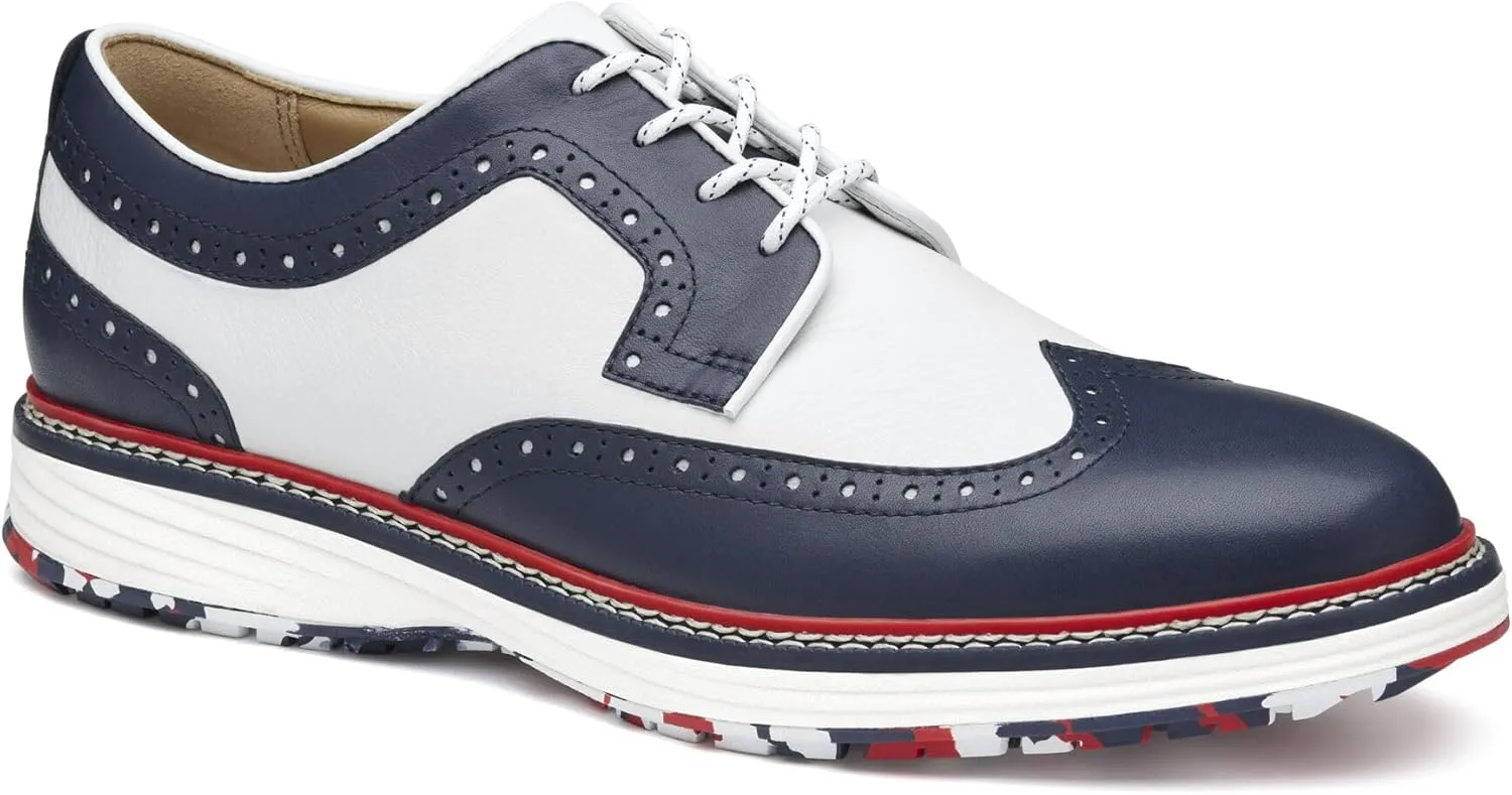Johnston & Murphy Upton GL3 Luxe Hybrid Wingtip Mens Shoe  Casual Dress Shoes for Men, Seam-Sealed Waterproof Leather Shoes