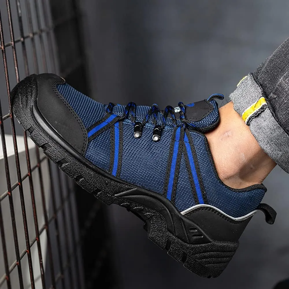 Lightweight Work Safety Sneakers,Work Shoes Provides a Comfortable, Breathable, Long-Term Foot Experience with Flying Woven Upper Material,