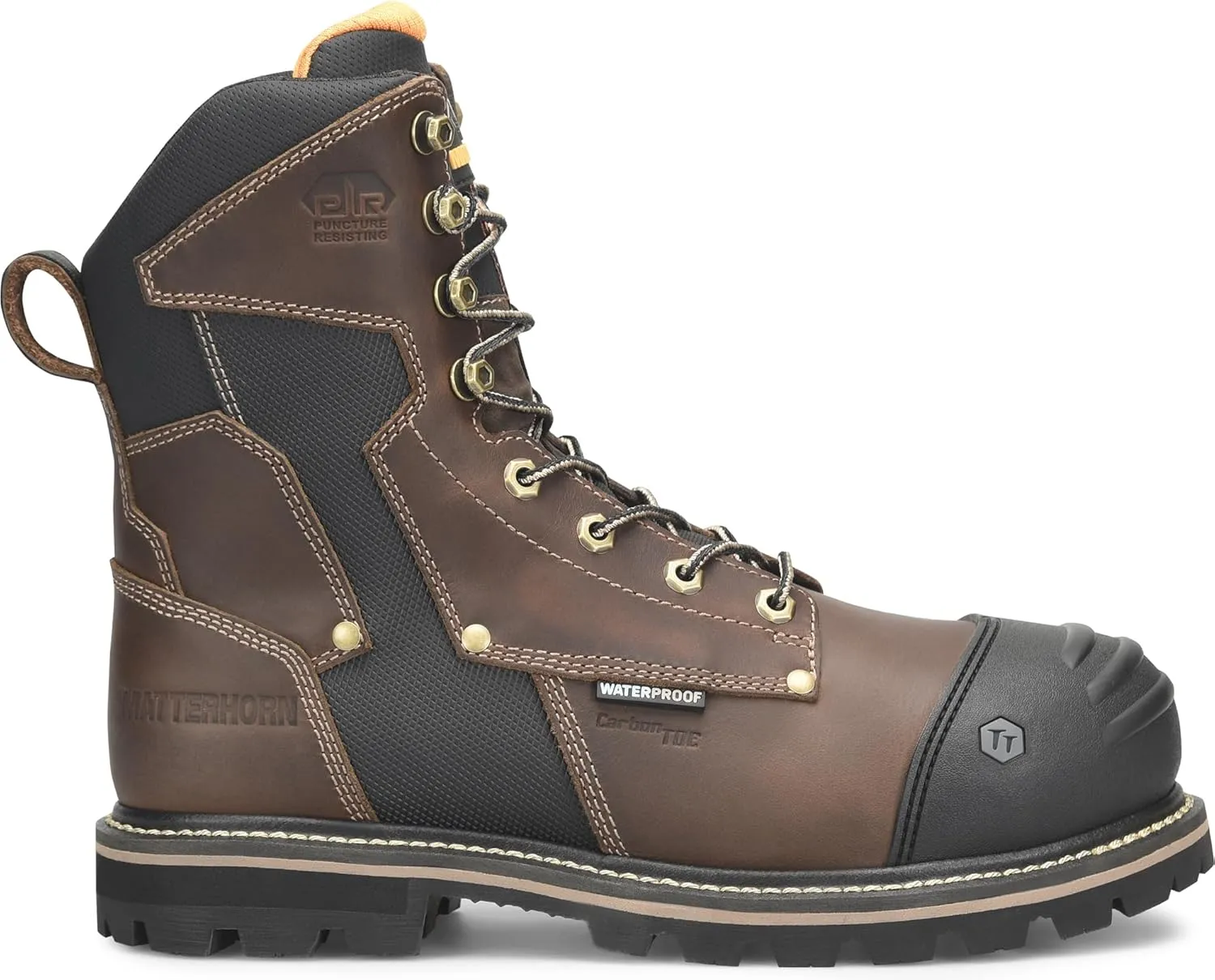 Matterhorn I-Beam 8" Met Guard Carbon Composite Toe Waterproof Work Boot for Men - Durable Safety Footwear for Tough Jobs