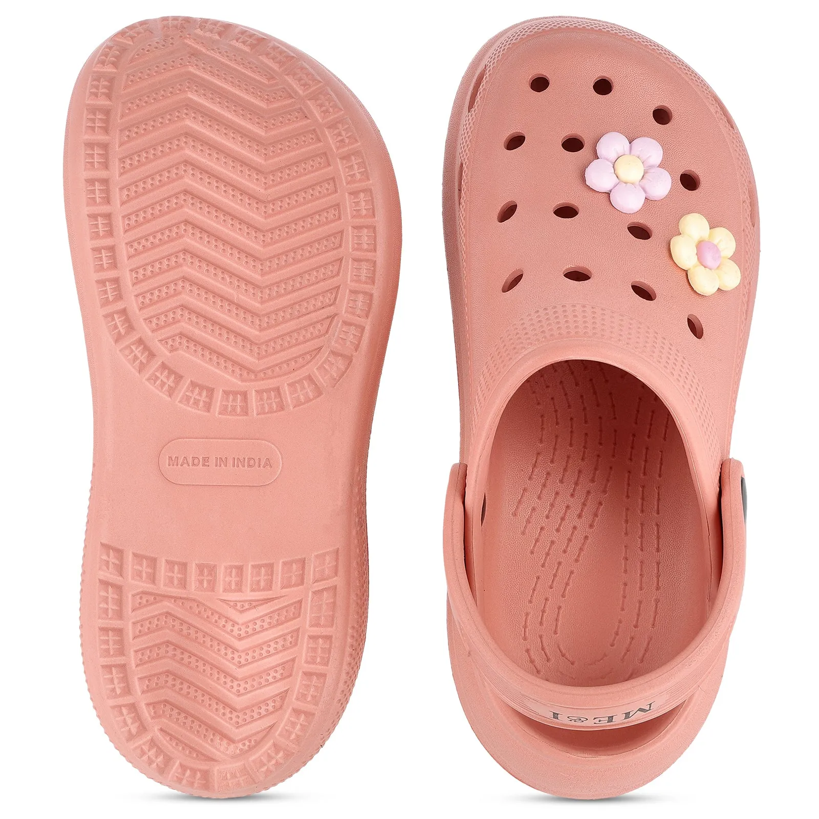 ME&I Women's Clogs - MI97100 Peach