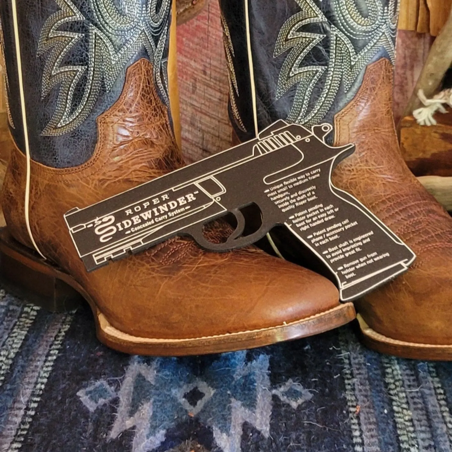 Mens Conceal Carry Boot "Pierce" by Roper  09-020-8250-8657