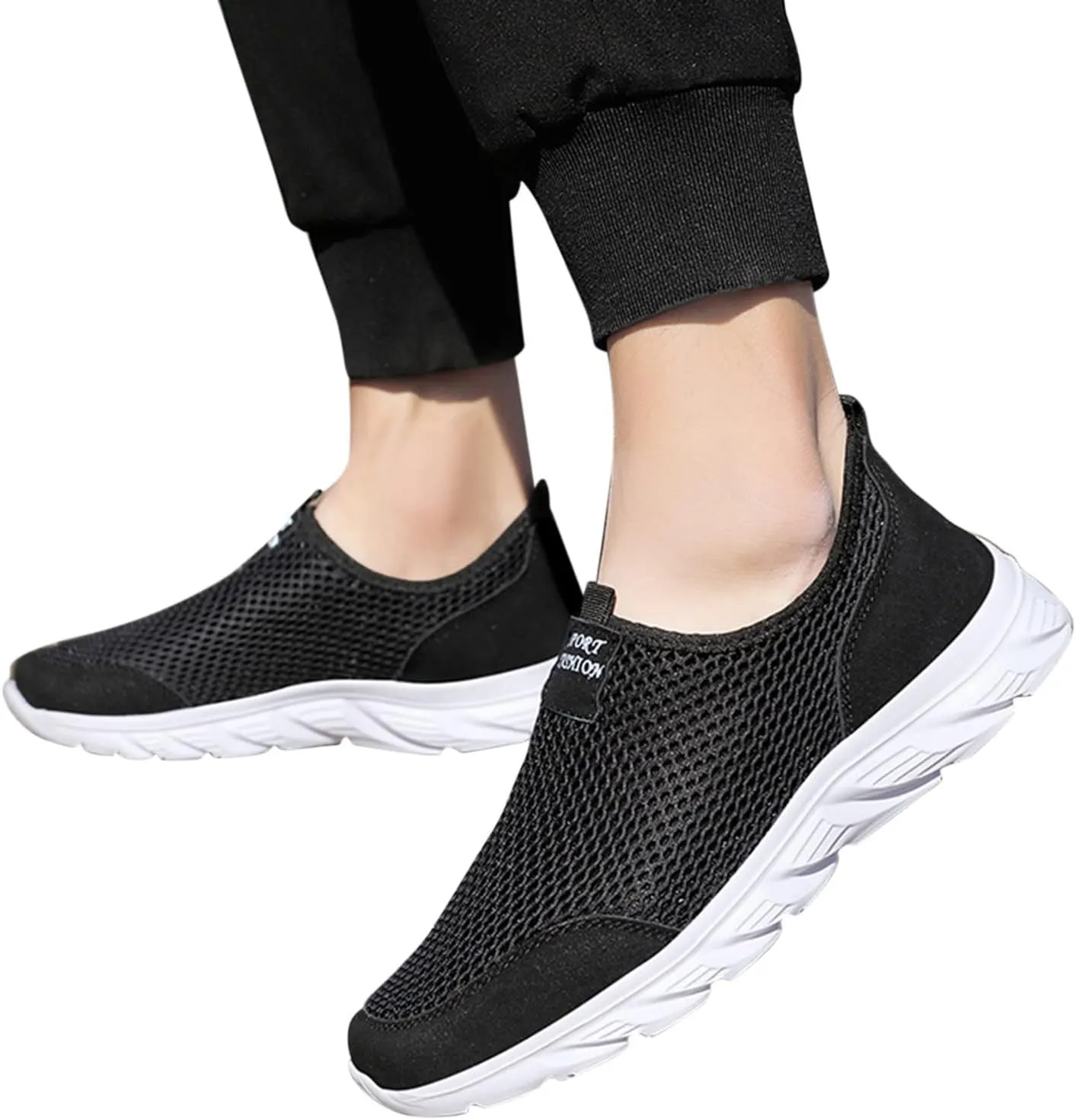 Mens Dress Sneaker Men Shoes Summer Lightweight Breathable Casual Shoes Single Mesh Casual Work Shoes Men Sneaker