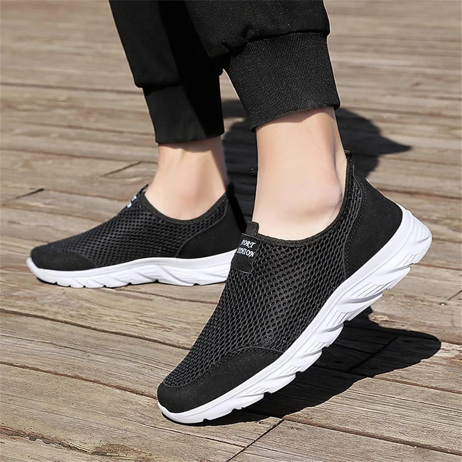 Mens Dress Sneaker Men Shoes Summer Lightweight Breathable Casual Shoes Single Mesh Casual Work Shoes Men Sneaker