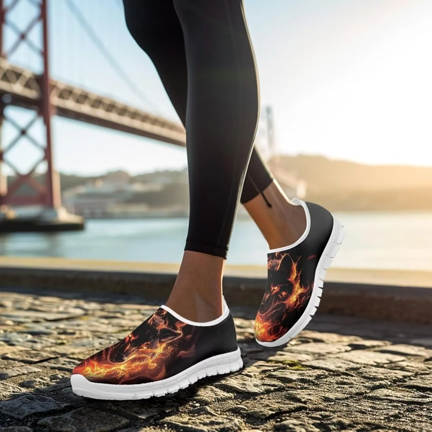Men's Running Shoes Non Slip Fashion Shoes Breathable Lightweight Sneakers Slip On Sports Athletic Gym Walking Shoes SizeUS 5-14