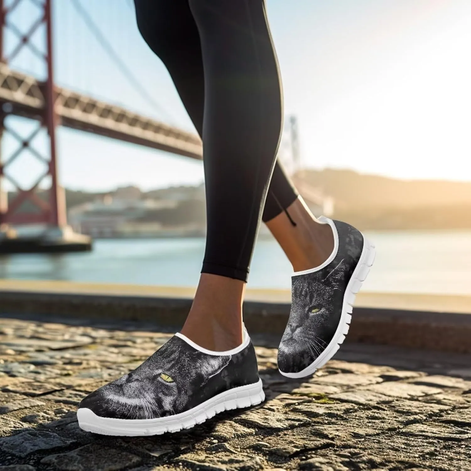 Men's Running Shoes Non Slip Fashion Shoes Breathable Lightweight Sneakers Slip On Sports Athletic Gym Walking Shoes SizeUS 5-14