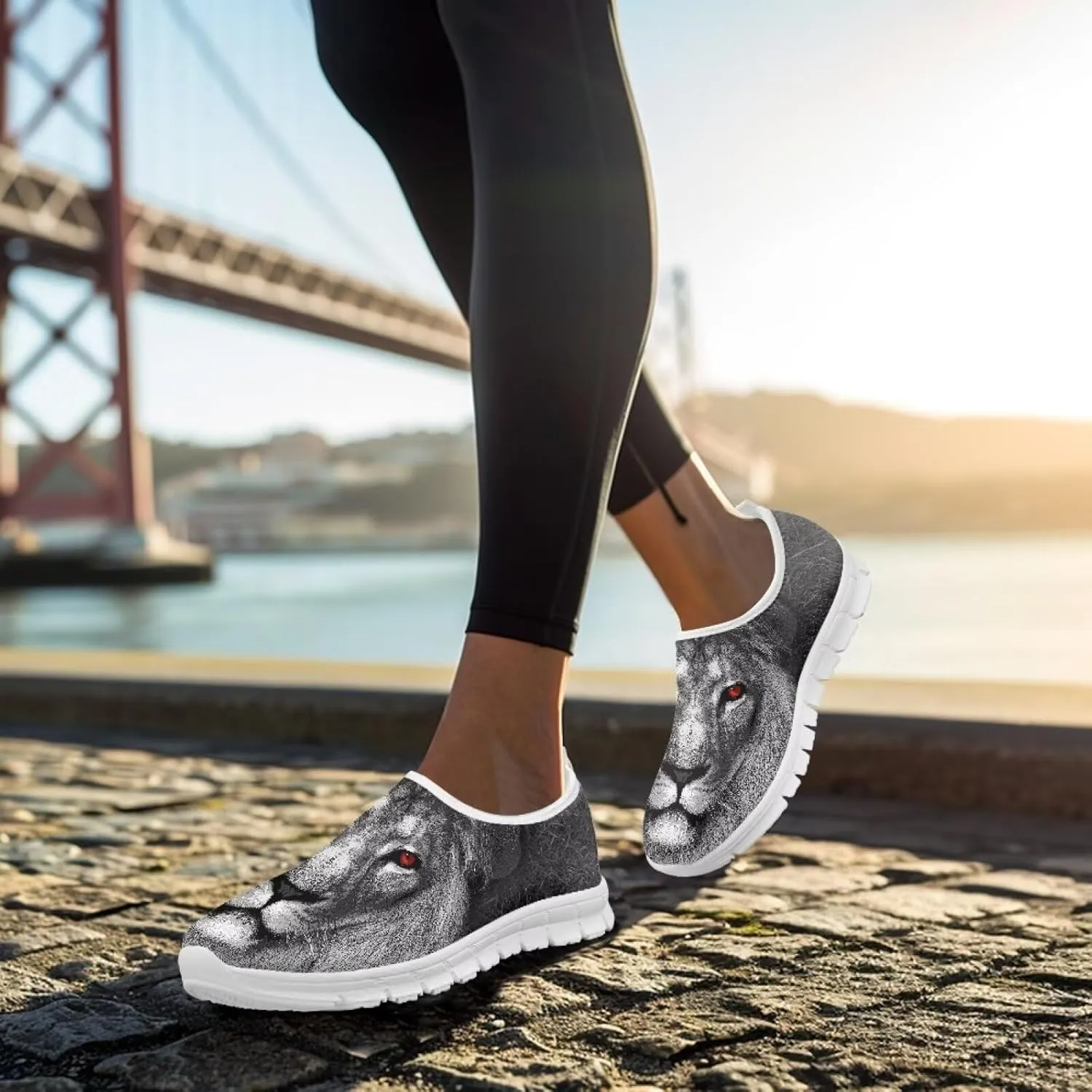 Men's Running Shoes Non Slip Fashion Shoes Breathable Lightweight Sneakers Slip On Sports Athletic Gym Walking Shoes SizeUS 5-14
