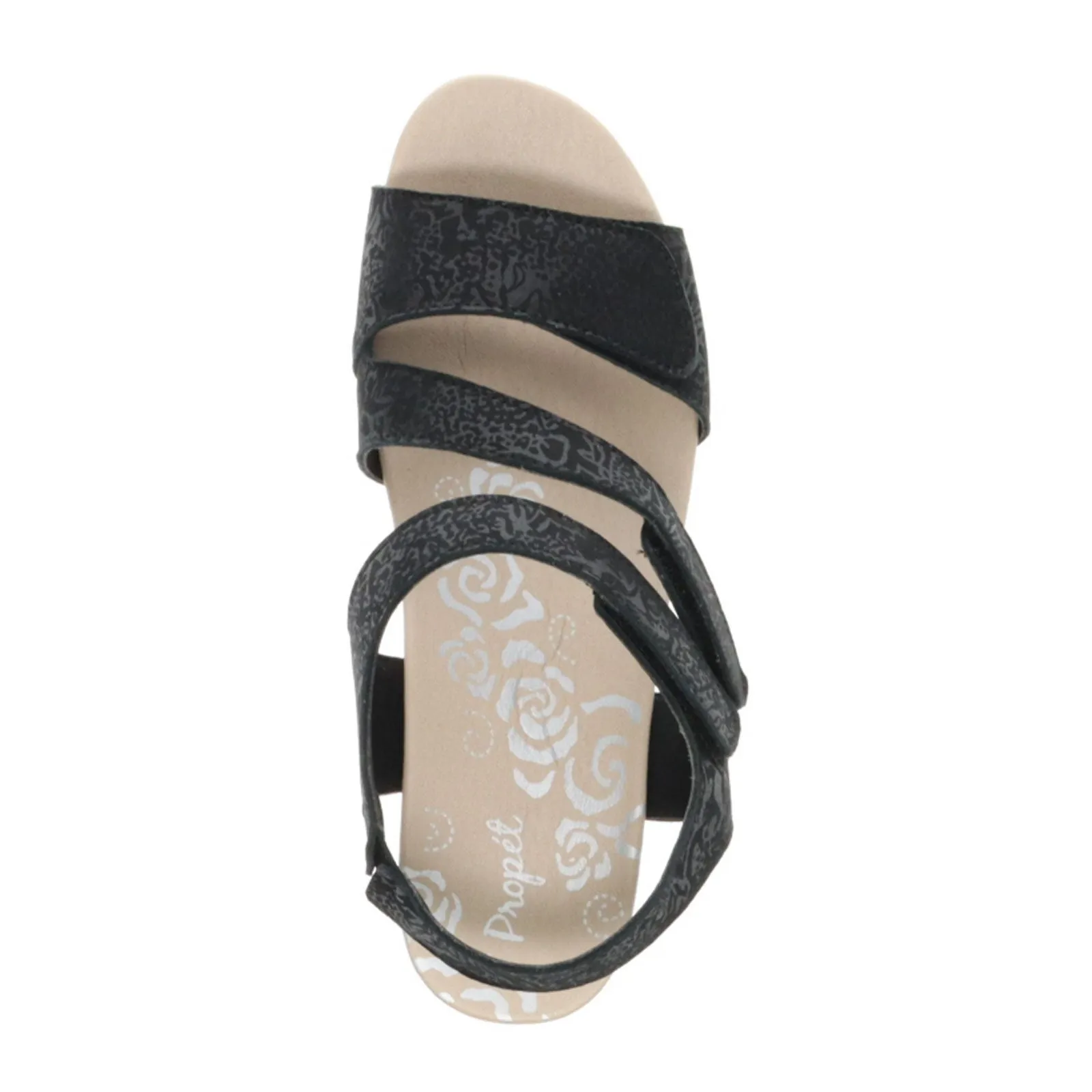 Propet Millie Wedge Sandal (Women) - Black