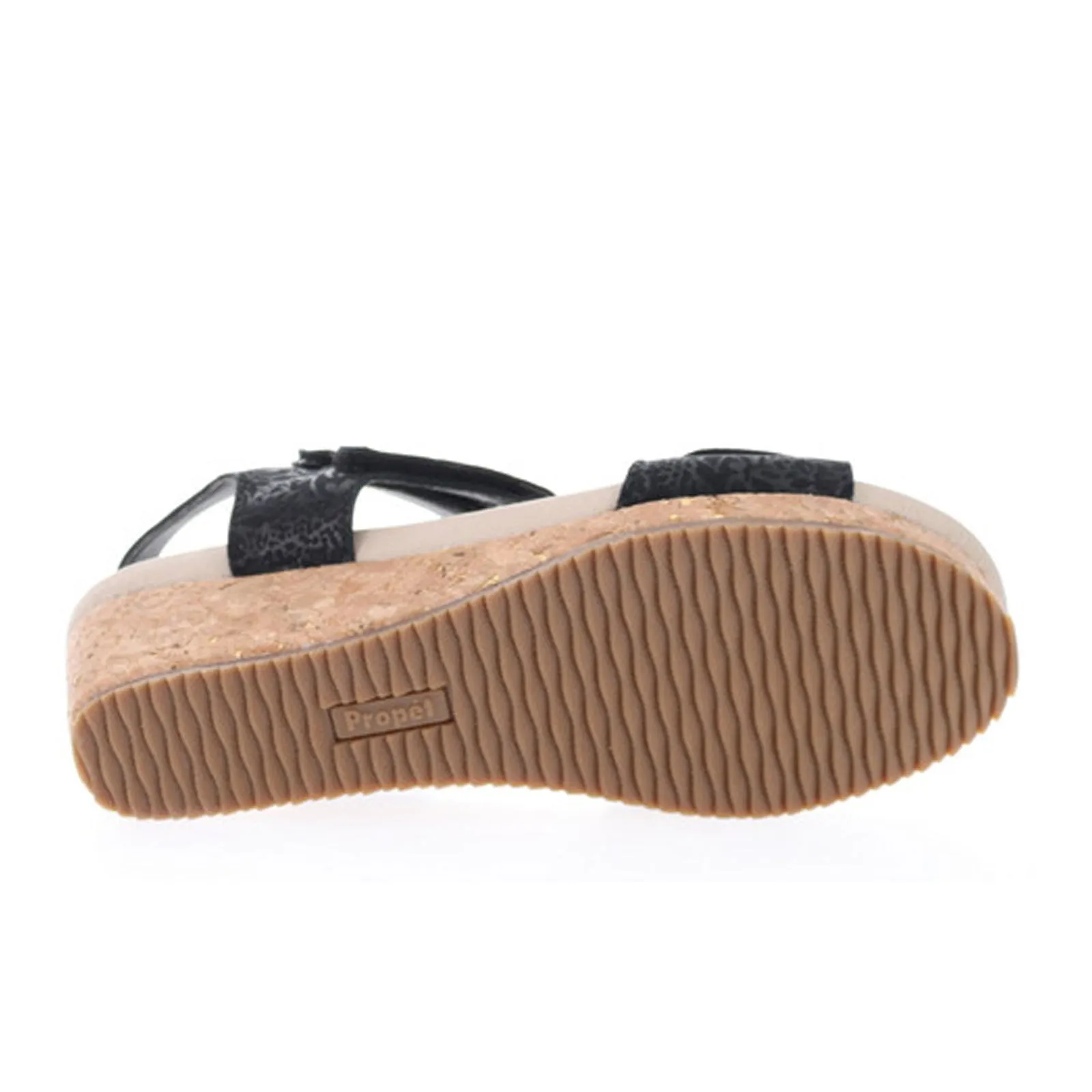 Propet Millie Wedge Sandal (Women) - Black