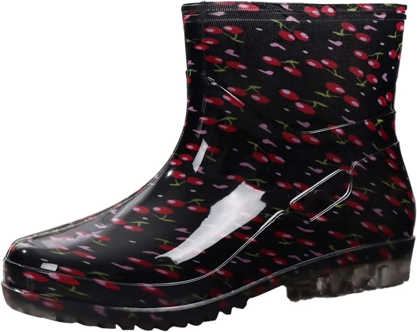 Rain Boots Women Short Cute Women Rain Boots Wide Calf Lightweight Waterproof Fall Slip On Garden Outdoor Shoes
