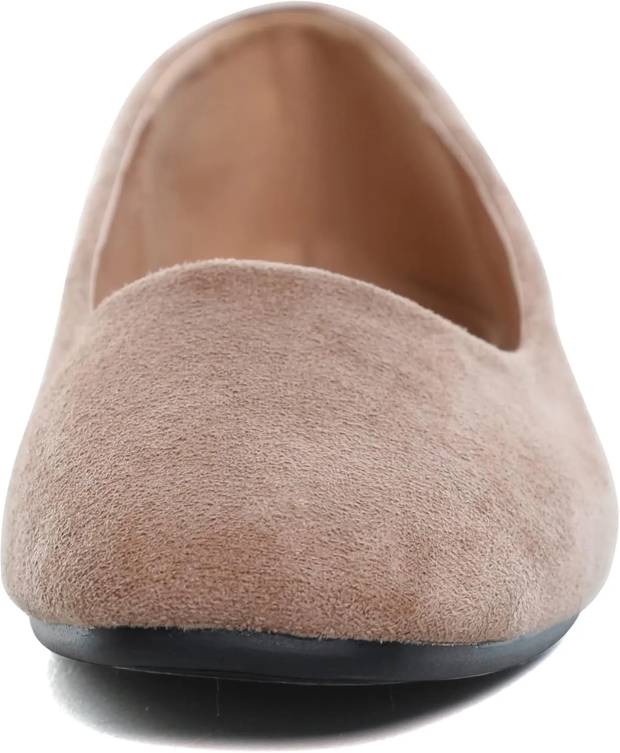 SAILING LU Women's Solid Color Round Toe Ballet Shoes Comfort Flats Shoes Dressy Slip On Walking Loafers