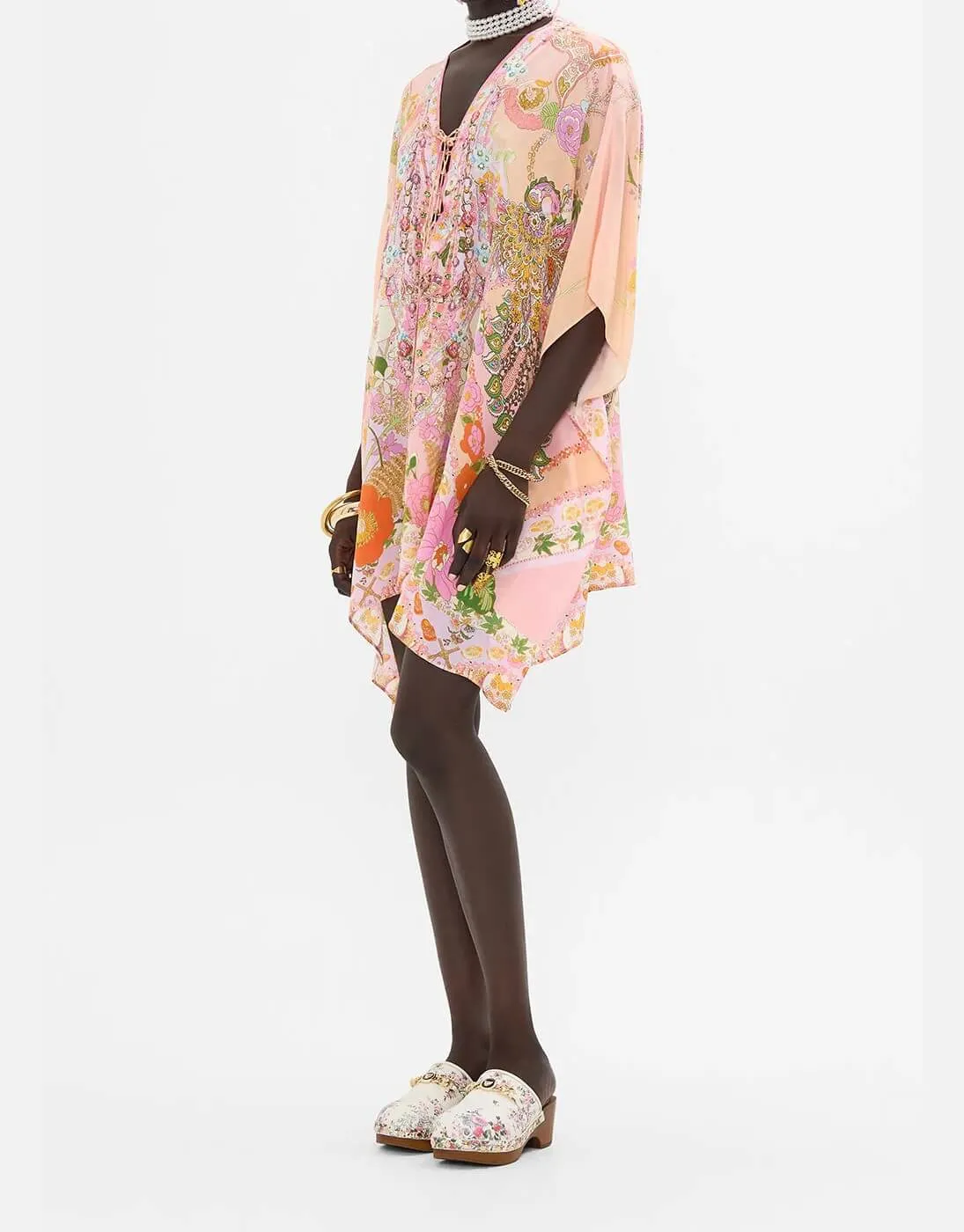 Short Lace Up Kaftan, Clever Clogs