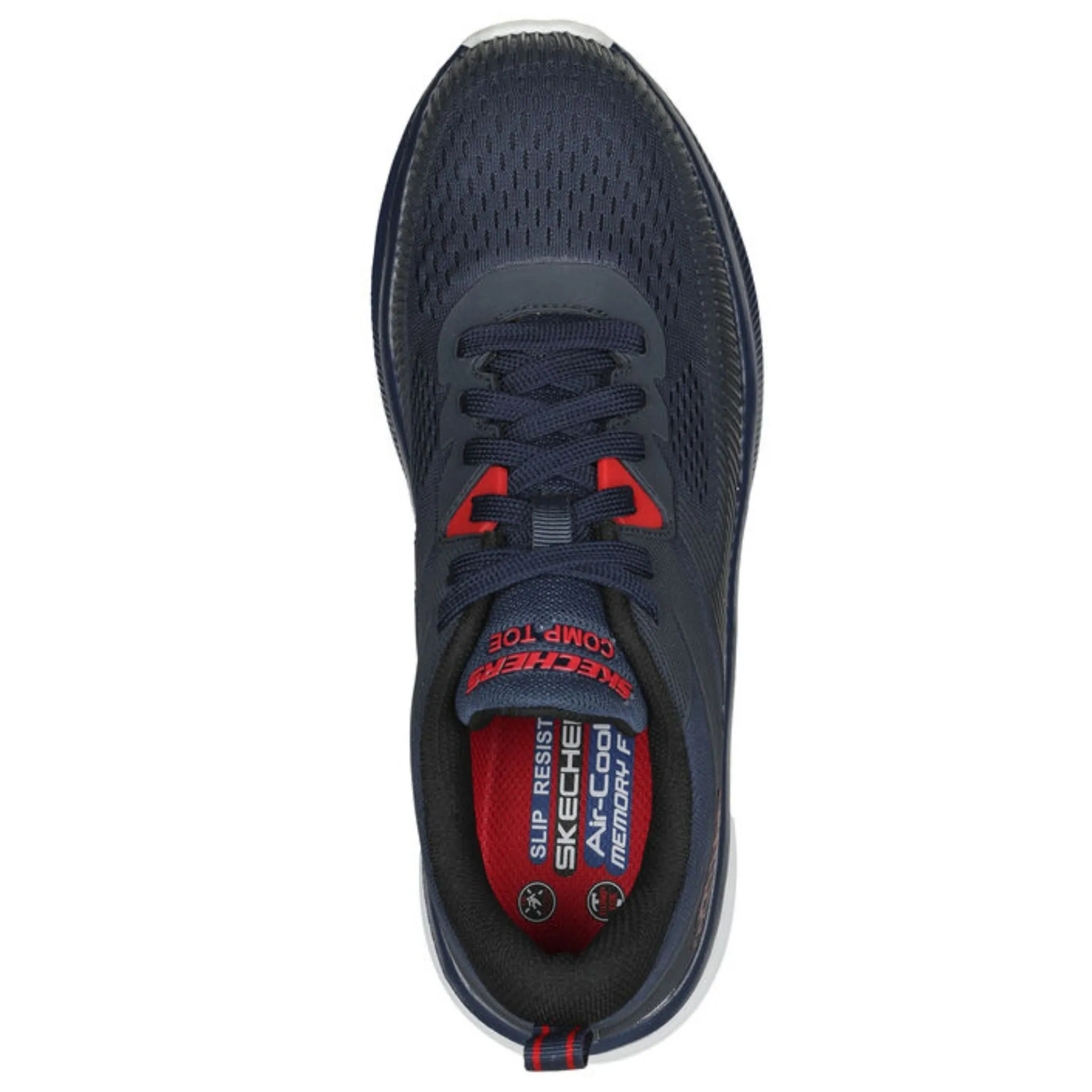Skechers Men's 200199 Jevion Navy Safety Toe Metal Free Work Shoes