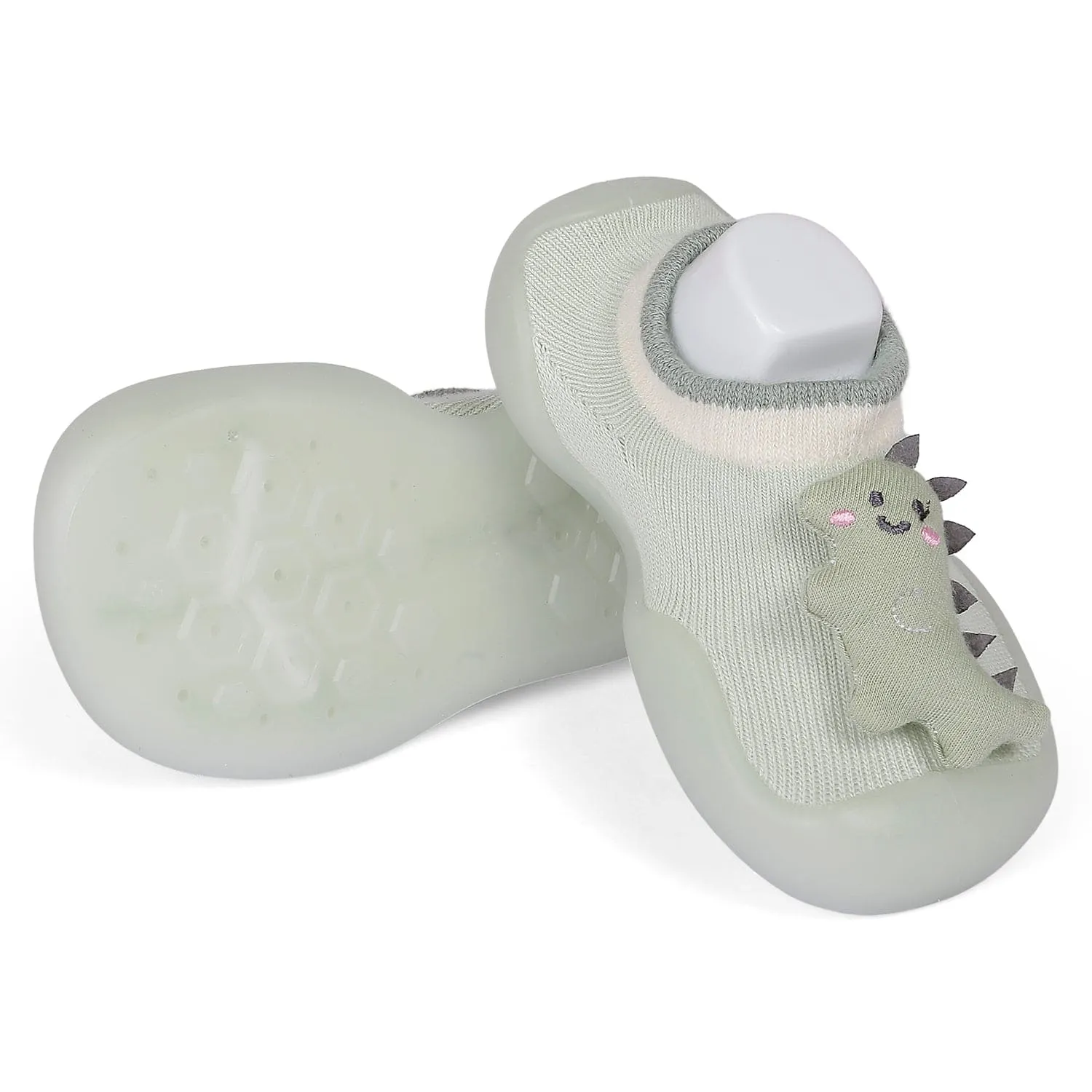 Slip-On Shoes 3D Dinosaur Green