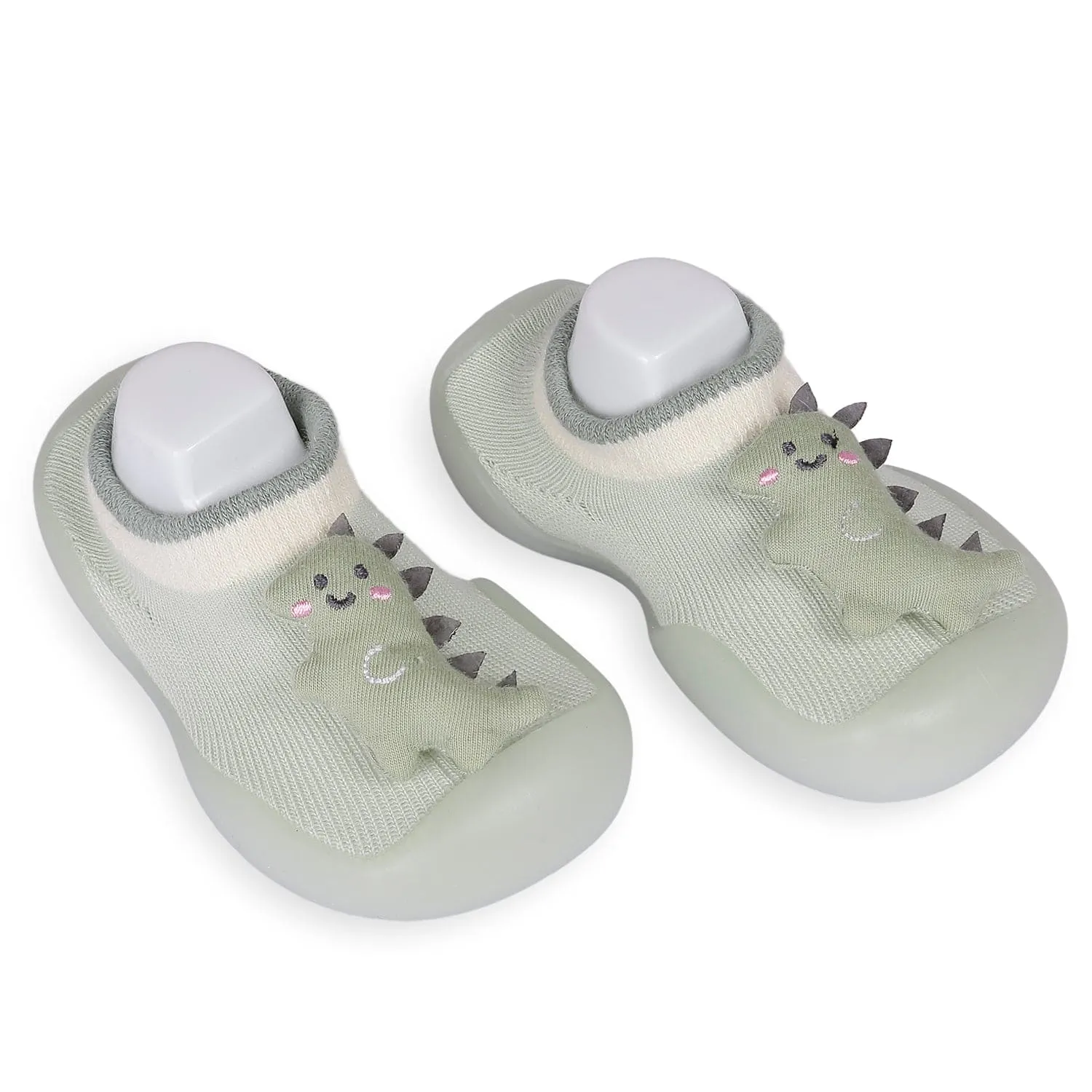 Slip-On Shoes 3D Dinosaur Green