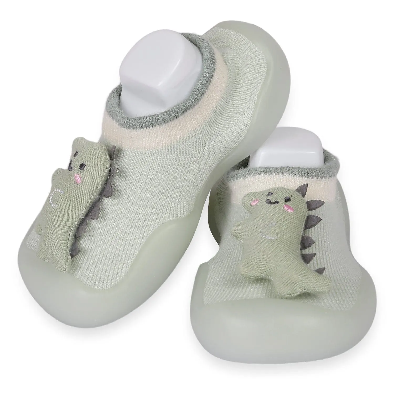 Slip-On Shoes 3D Dinosaur Green