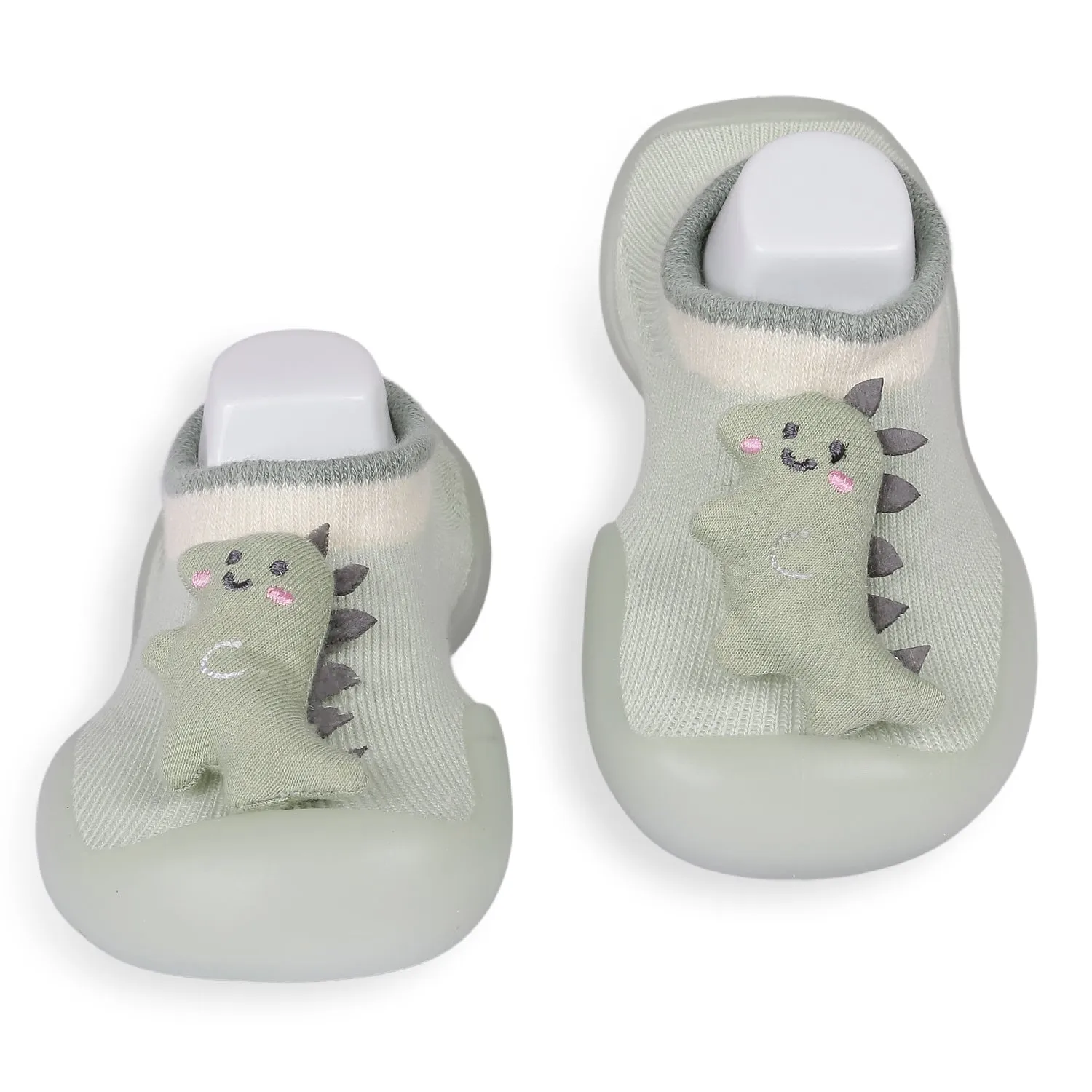 Slip-On Shoes 3D Dinosaur Green