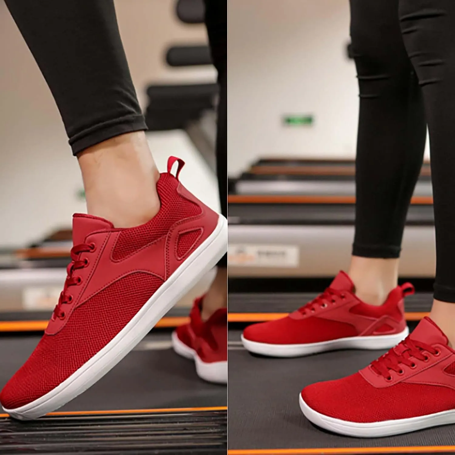Slip On Shoes Women Walking Casual Shoes Slip On White Platform Sneakers Women's Walking Lightweight Tennis Red Tennis Shoe Cross Trainer Shoe