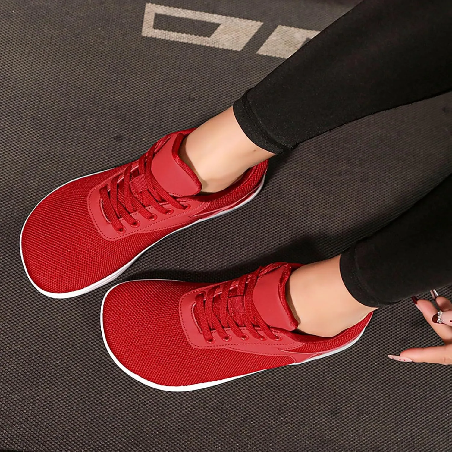 Slip On Shoes Women Walking Casual Shoes Slip On White Platform Sneakers Women's Walking Lightweight Tennis Red Tennis Shoe Cross Trainer Shoe