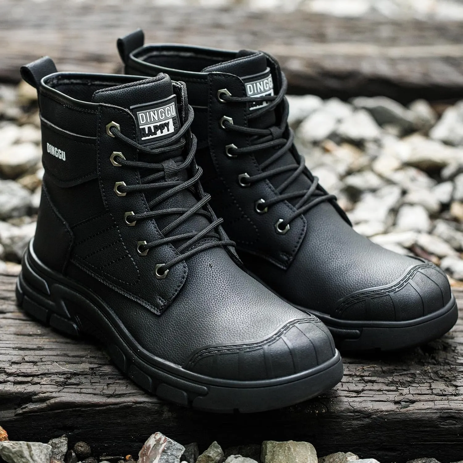 Steel Toe Boots for Men Safety Work Boots IndestructibleComfortable Mens Industrial & Construction Composite Toe Boots