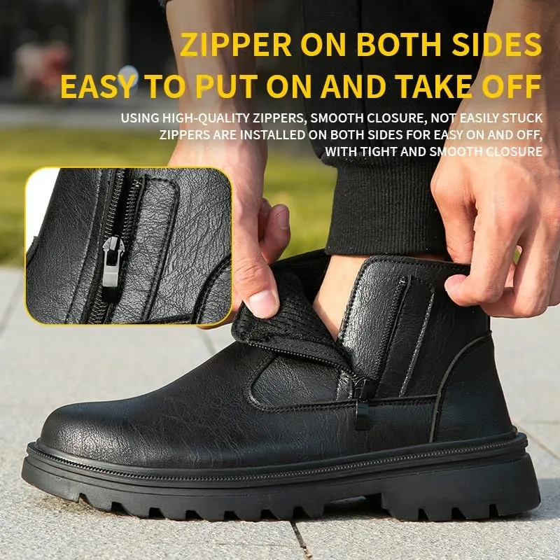Steel Toe Boots for Men Women Lightweight Safety Boots Indestructible Construction Steel Toe Shoes for Men Composite Toe Boots