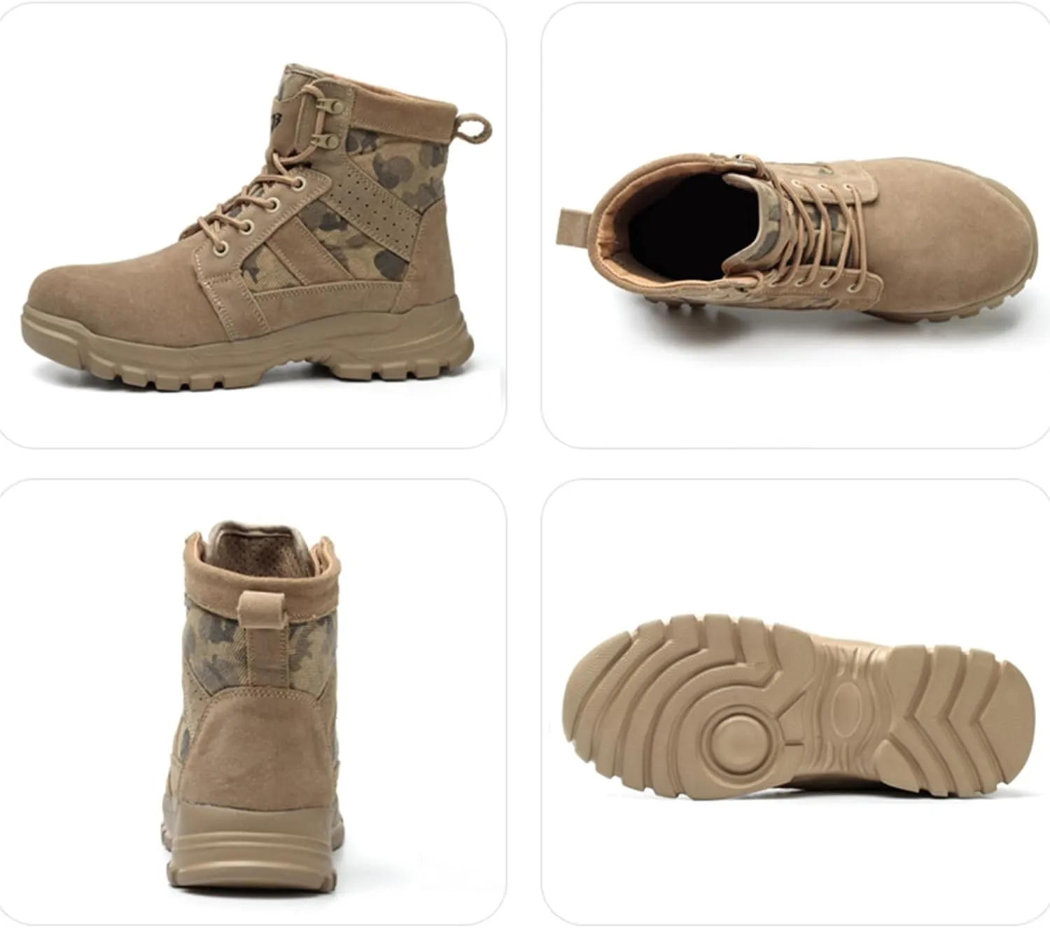 Steel Toe Boots for Men Women Lightweight Safety Boots Indestructible Construction Steel Toe Shoes for Men Composite Toe Boots