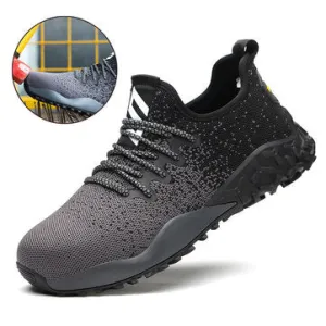 Steel Toe Safety Shoes Lightweight Work Shoes Breathable Industrial Sneakers