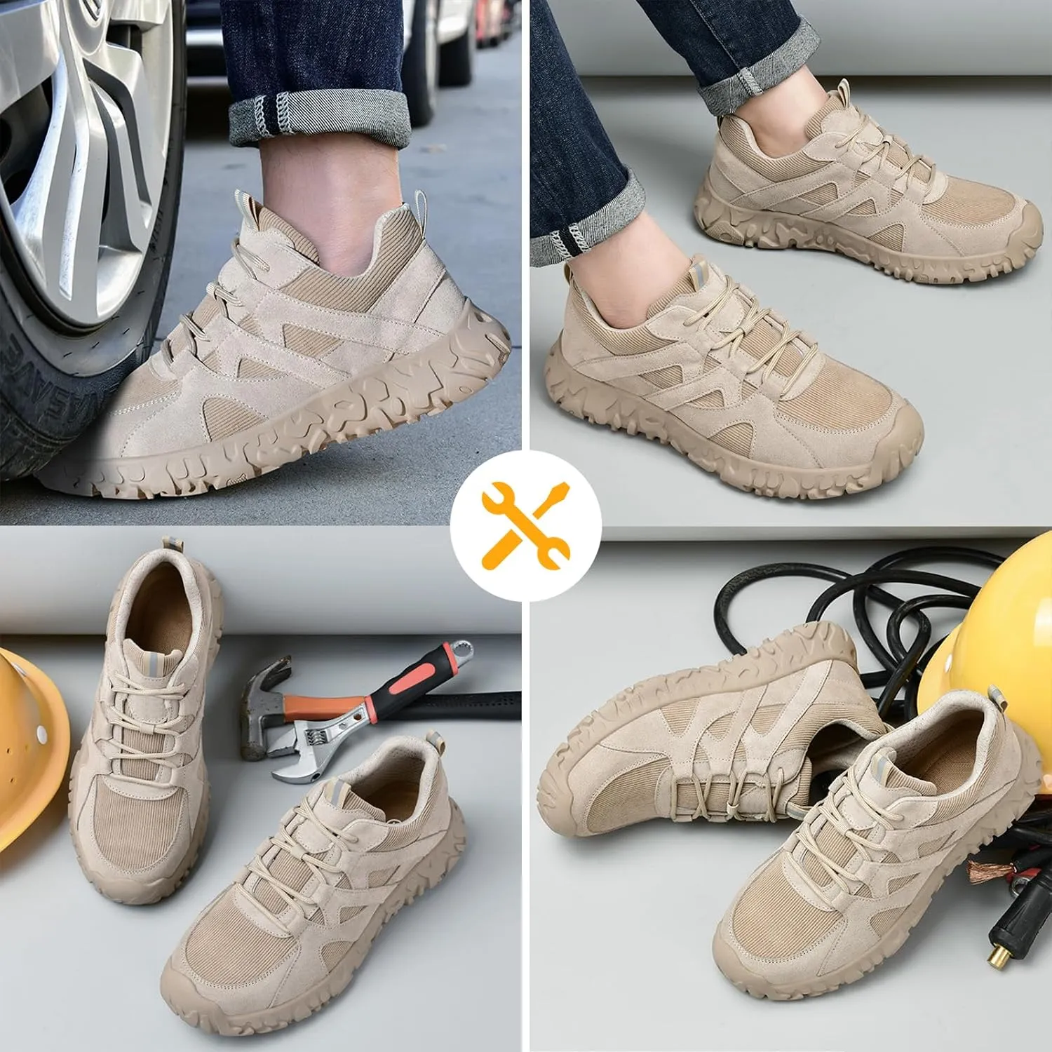 Steel Toe Shoes for Women  Lightweight Safety Work Shoes with Impact & Puncture Resistance for Protection