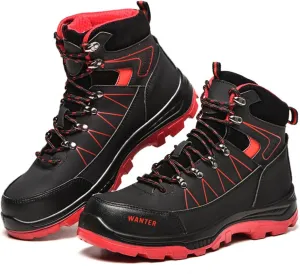 Steel Toe Work Boots for Women Waterproof Lightweight Slip-on Safety Shoes Industrial Construction Outdoor Sneakers