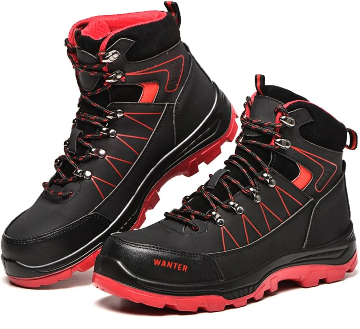 Steel Toe Work Boots for Women Waterproof Lightweight Slip-on Safety Shoes Industrial Construction Outdoor Sneakers