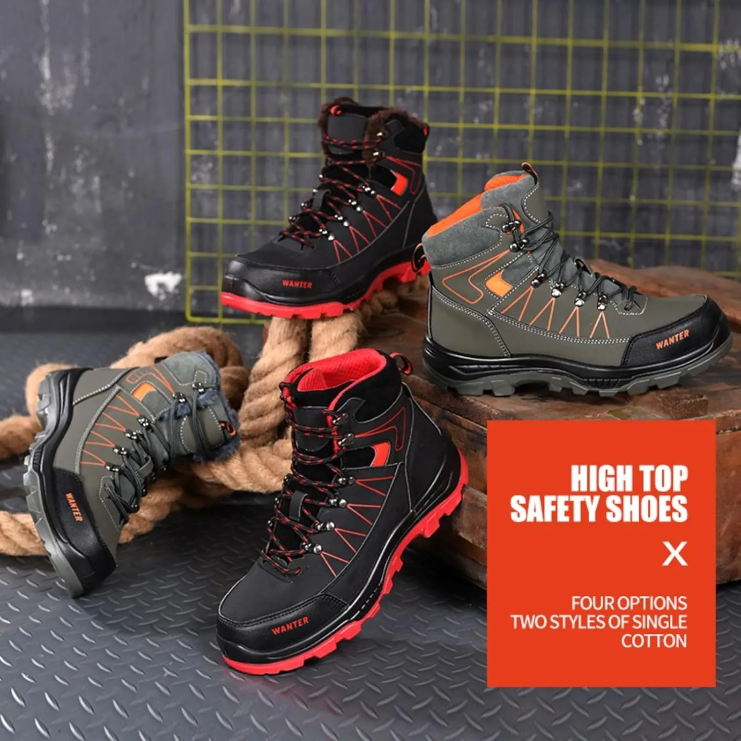 Steel Toe Work Boots for Women Waterproof Lightweight Slip-on Safety Shoes Industrial Construction Outdoor Sneakers