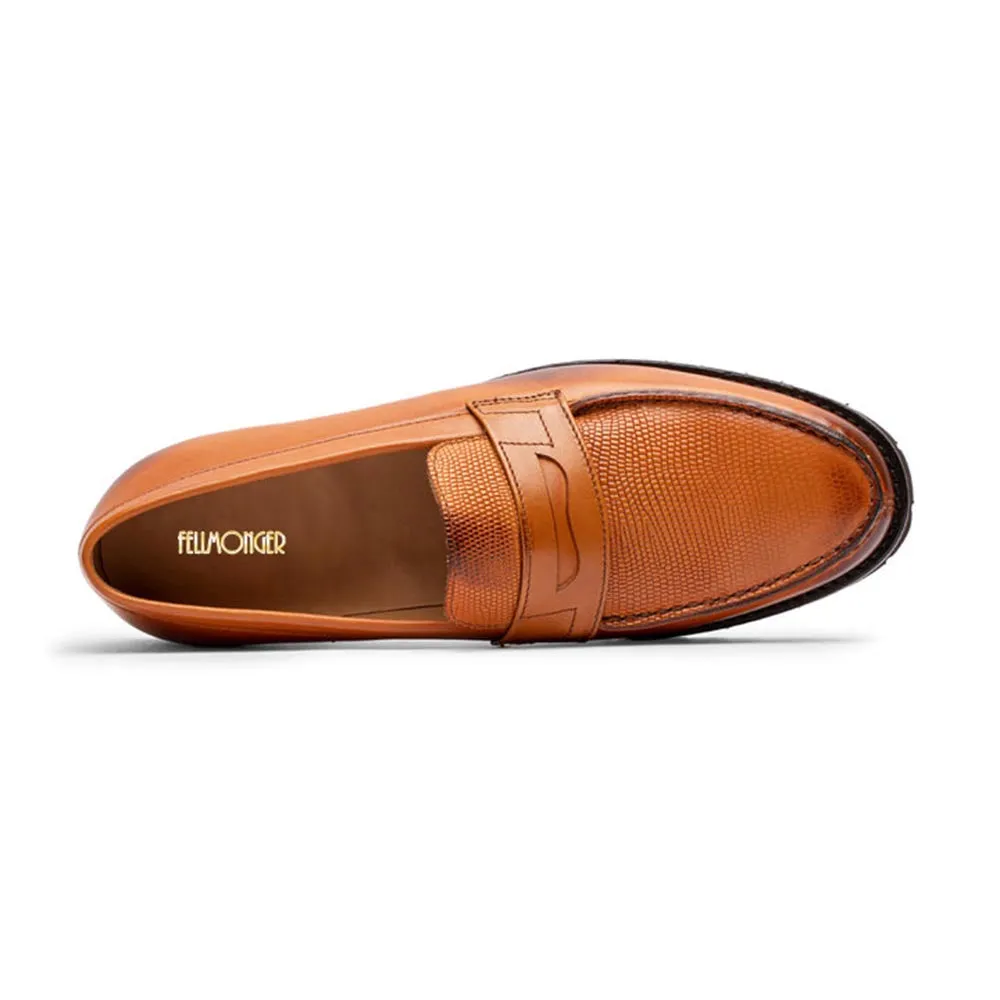 Tan Croco Lightweight Moccassin