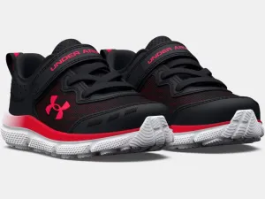 Under Armour Boys' Infant UA Assert 10 AC Running Shoes-Black/Deep Red