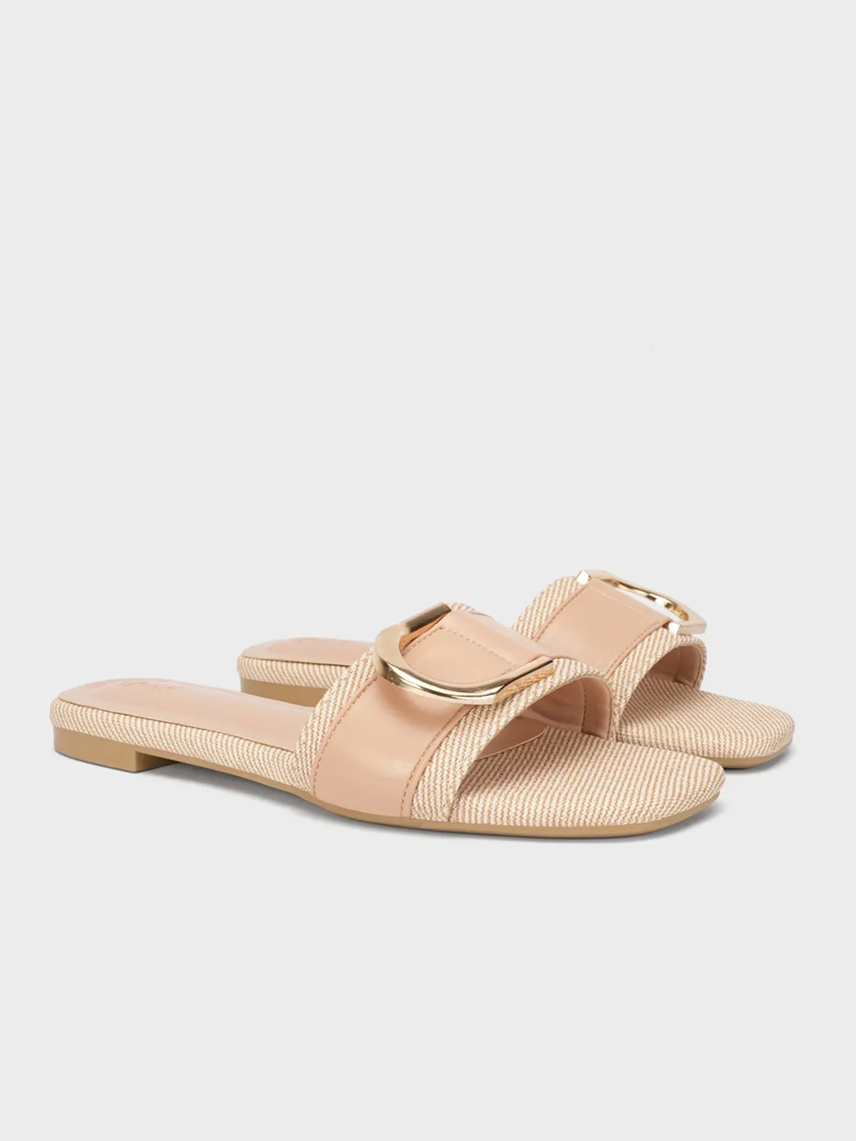 Women "MATTEO" Buckled Detailing Slippers