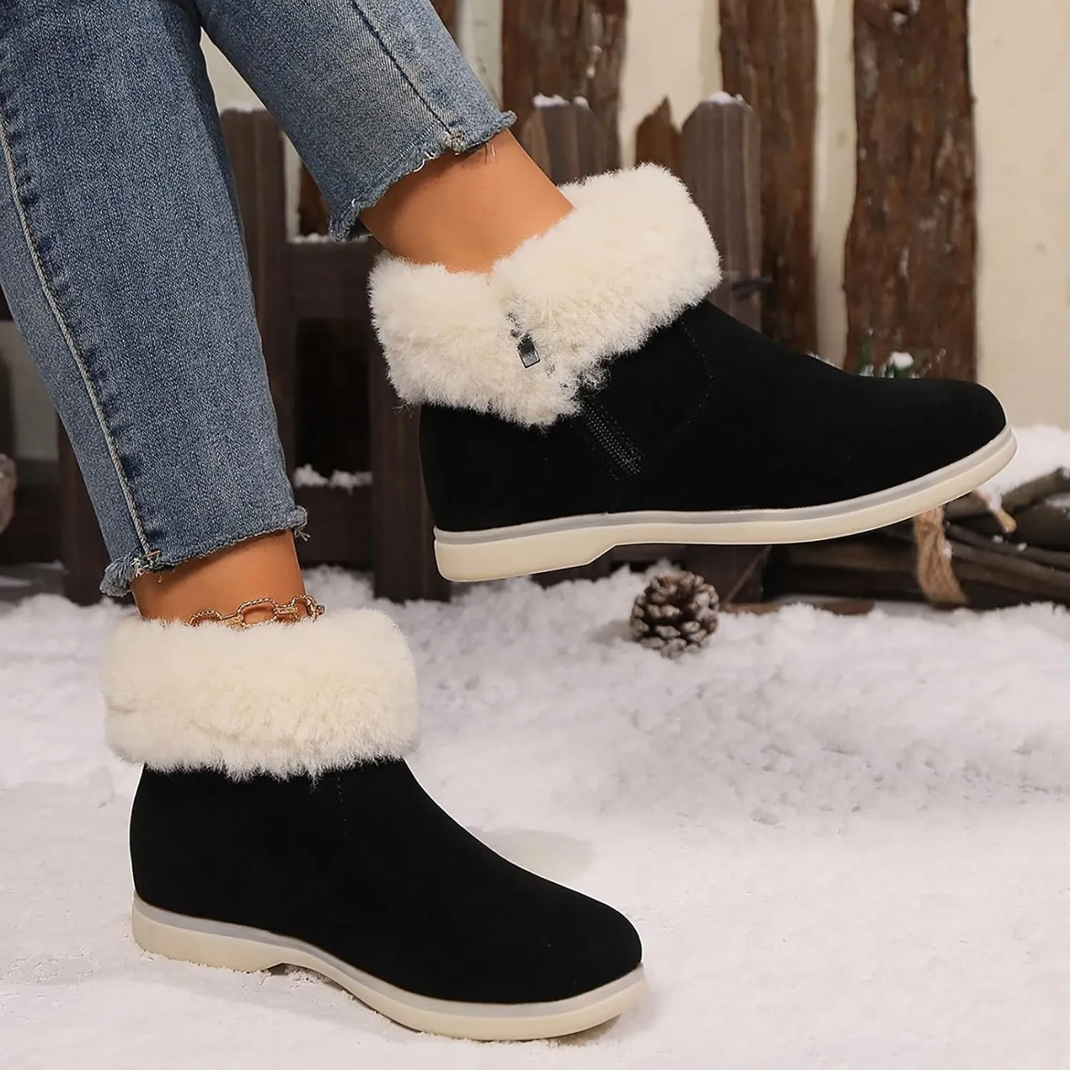 Women's Boots Womens Casual Boots Wide Width Booties Women WideBoots Platform Dress Shoes for Women Dress Shoes