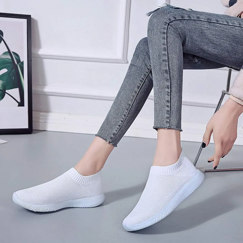 Women's Fashion Sneaker Non Slip Breathable Lightweight Comfortable Lace Up Slip On Tennis Shoes Arch Support Loafers Shoes for Women Waterproof Sneakers Women