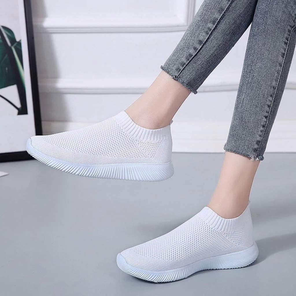 Women's Fashion Sneaker Non Slip Breathable Lightweight Comfortable Lace Up Slip On Tennis Shoes Arch Support Loafers Shoes for Women Waterproof Sneakers Women