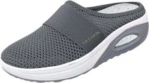 Women's Sneakers Wide Lightweight Work Slip Resistant Breathable Slip On Casual Shoes for Women Non Slip Loafers Backless Sneakers for Women