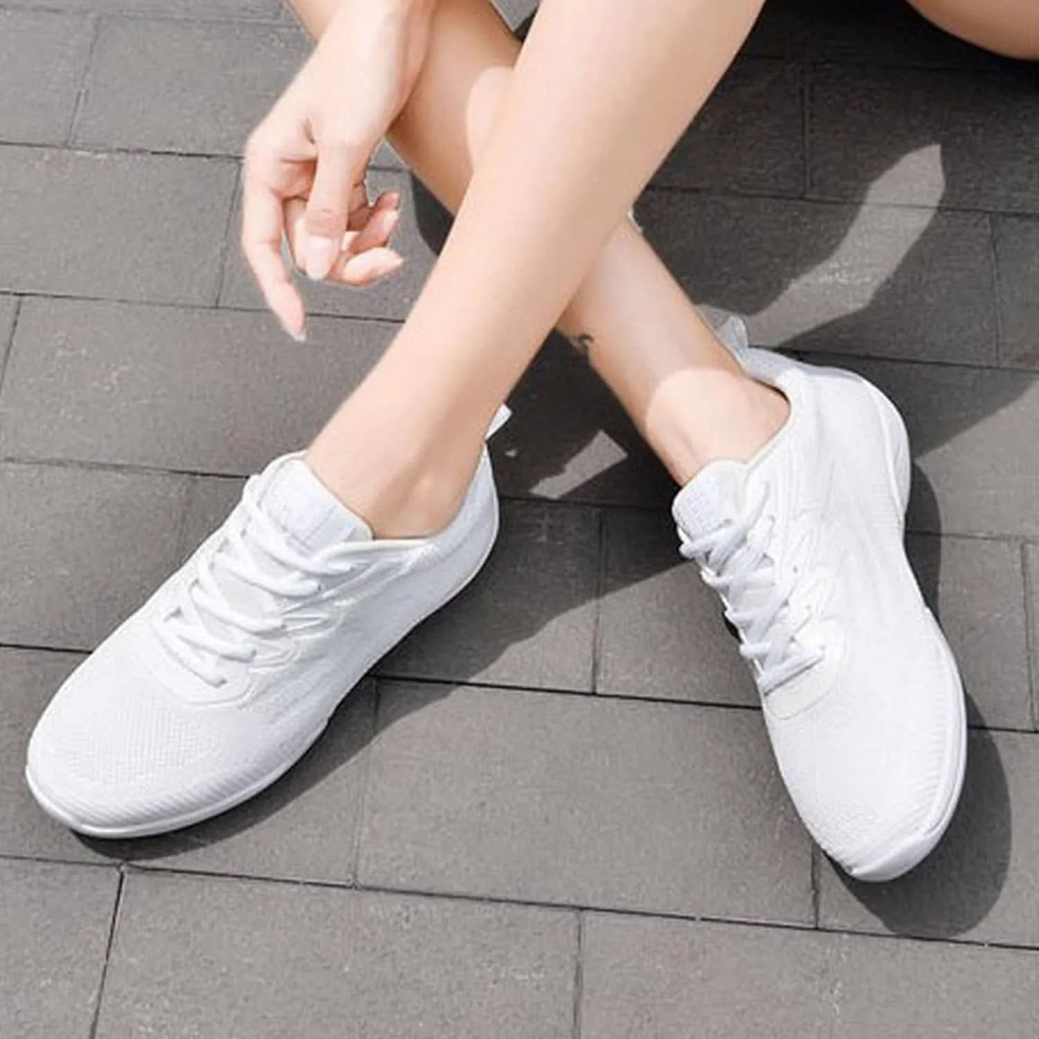 Womens Walking Shoes Lace Up Lightweight Memory Foam Cheer Non Slip Work Shoes Women Walking Shoes Casual Waterproof Sneakers Black Tennis Shoe Cross Trainer Shoe