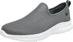 Womens White Tennis Shoes Leather Sneakers Casual Walking Shoes for Women Shoes to Prevent Tip Toe Walking Womens Loafers Shoes Mens Waterproof Sneakers